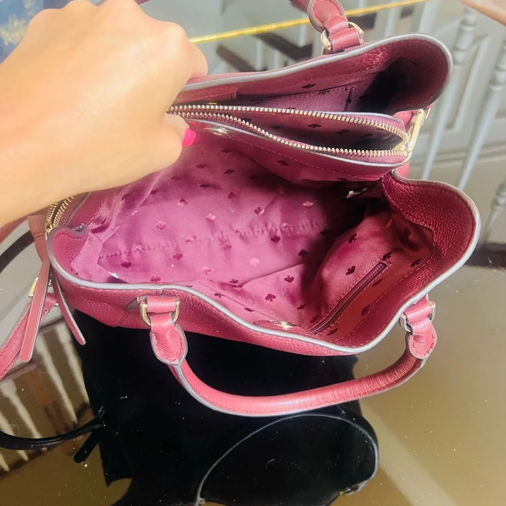 Kate Spade Pink Satchel Bag with Structured Handles - Picture 8 of 10